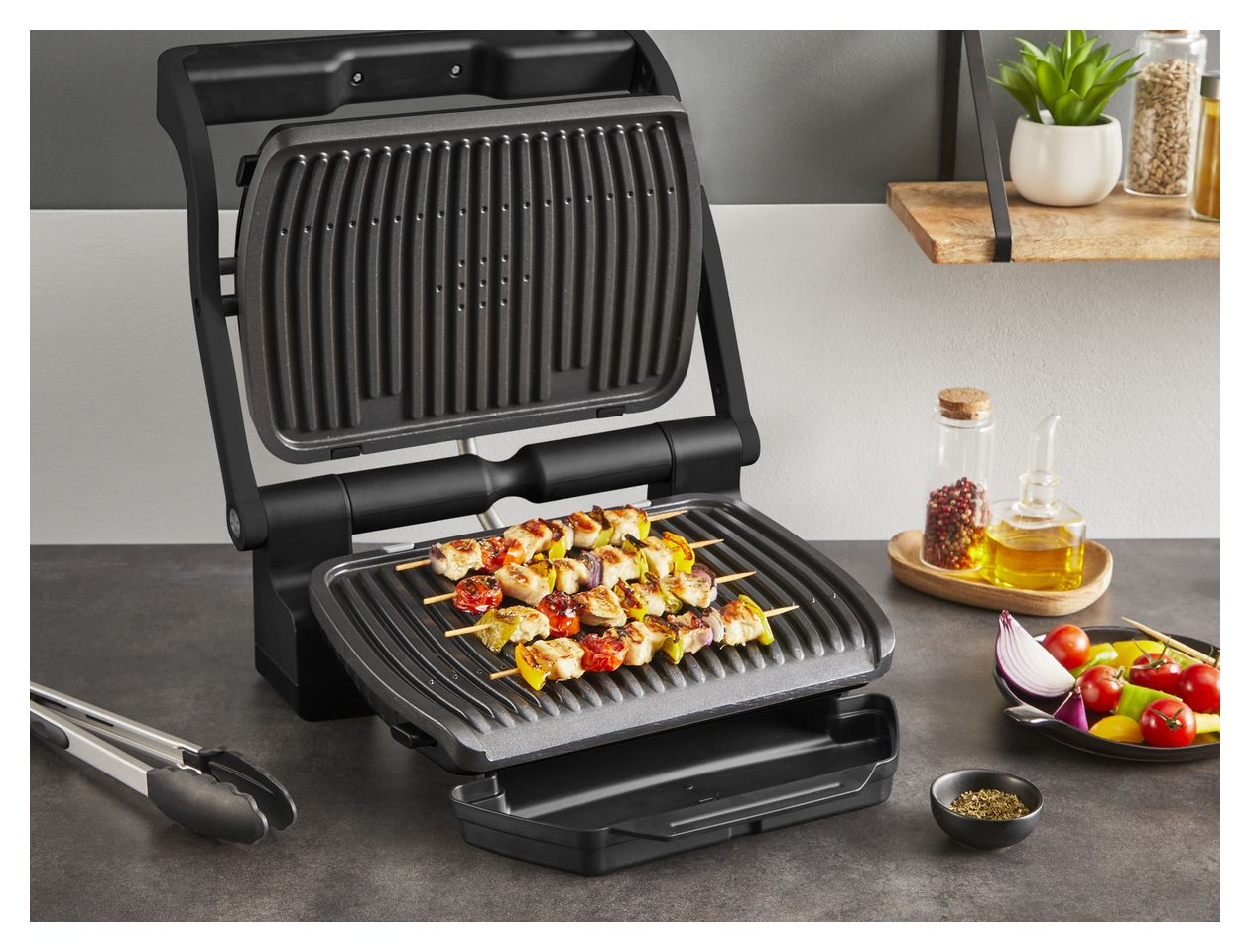 GC7178 Optigrill+ 1 Zone(n) 2000 W mit 300 x 200 mm Fläche  (Schwarz) 