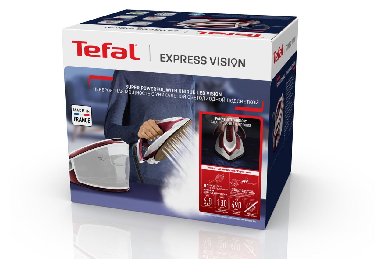 SV8150 Express Vision 2800 W Dampfbügelstation 130 g/min  (Rot, Weiß) 