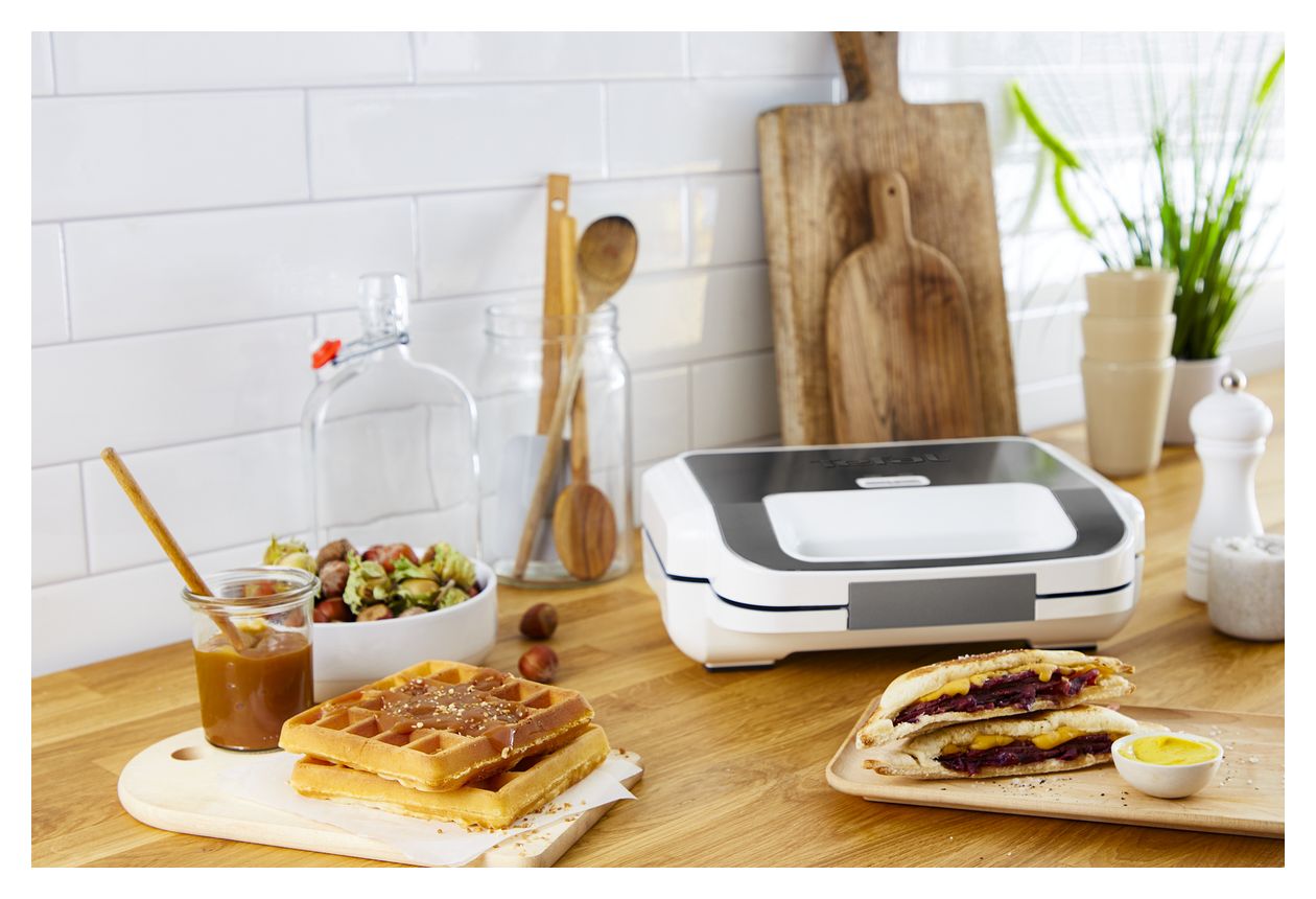 SW7011 Snack XL Waffel- und Sandwichmaker 850 W  (Weiß, Edelstahl) 