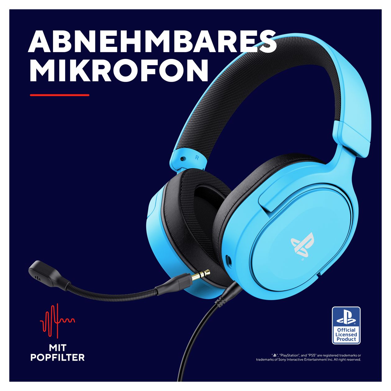 GXT498 Forta Over Ear Kopfhörer Kabelgebunden  (Blau) 