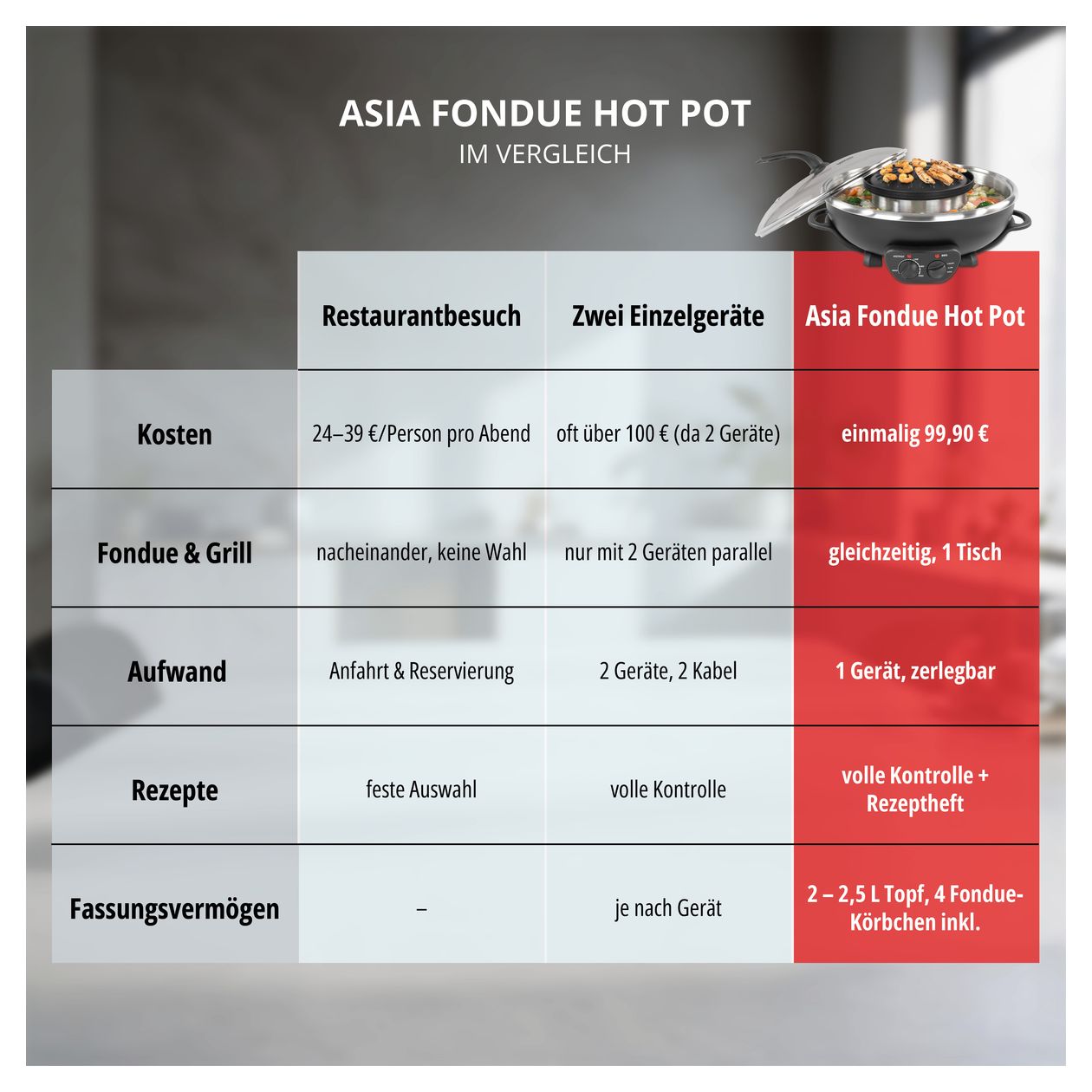 48745 Asia Fondue Hot Pot 