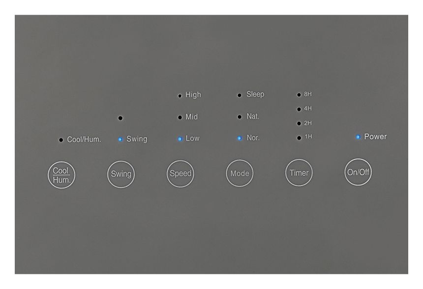 Fresh Turmventilator Stand  (Grau, Weiß) 