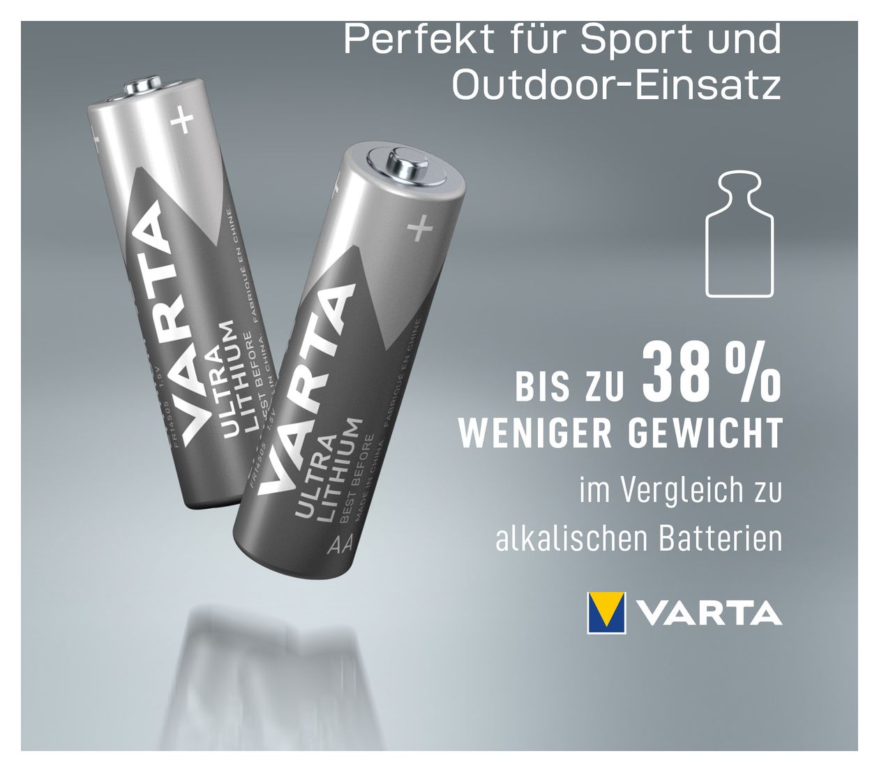 Batterien AA, 2 Stück, Ultra Lithium, 1,5V, ideal für Digitalkamera, Spielzeug, GPS Geräte, Sport- & Outdoor-Einsätze 