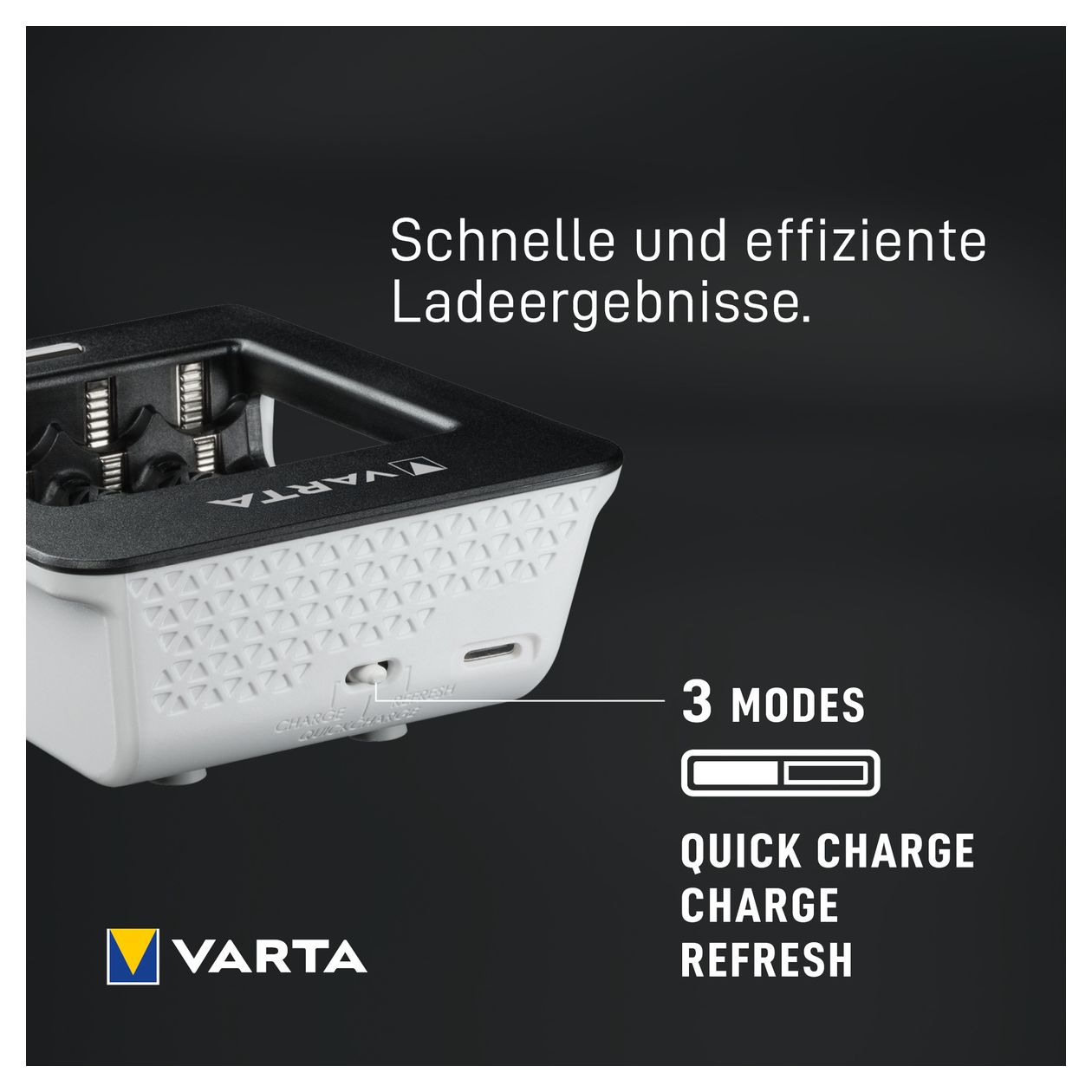 LCD Ultra Fast Charger+ AA & AAA (NiMH Akkus inkl. 4x AA 2100 mAh Akkus & AC sdapter & 12 V Adapter), schwarz 