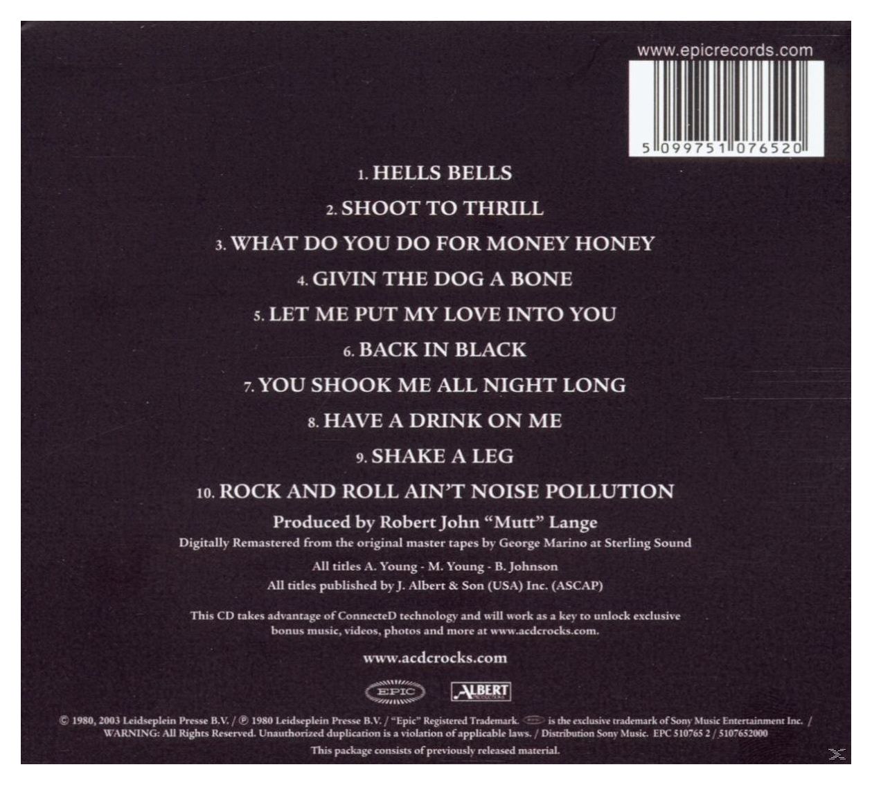 AC/DC - Back In Black 