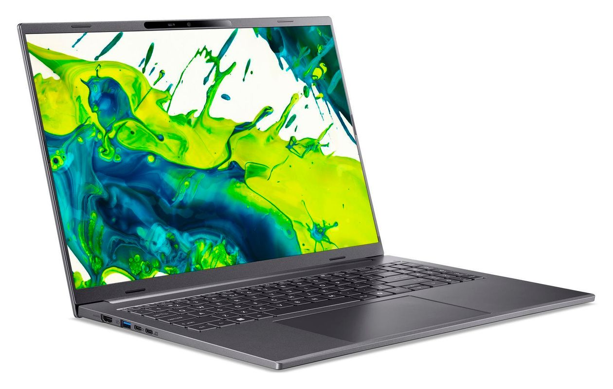 Aspire 16AI A16-61M-R014 WUXGA Notebook 40,6 cm (16 Zoll) 1920 x 1200 Pixel 16 GB Ram 1 TB SSD Windows 11 Home AMD Ryzen 7 max. 5 GHz intern  (Grau) 