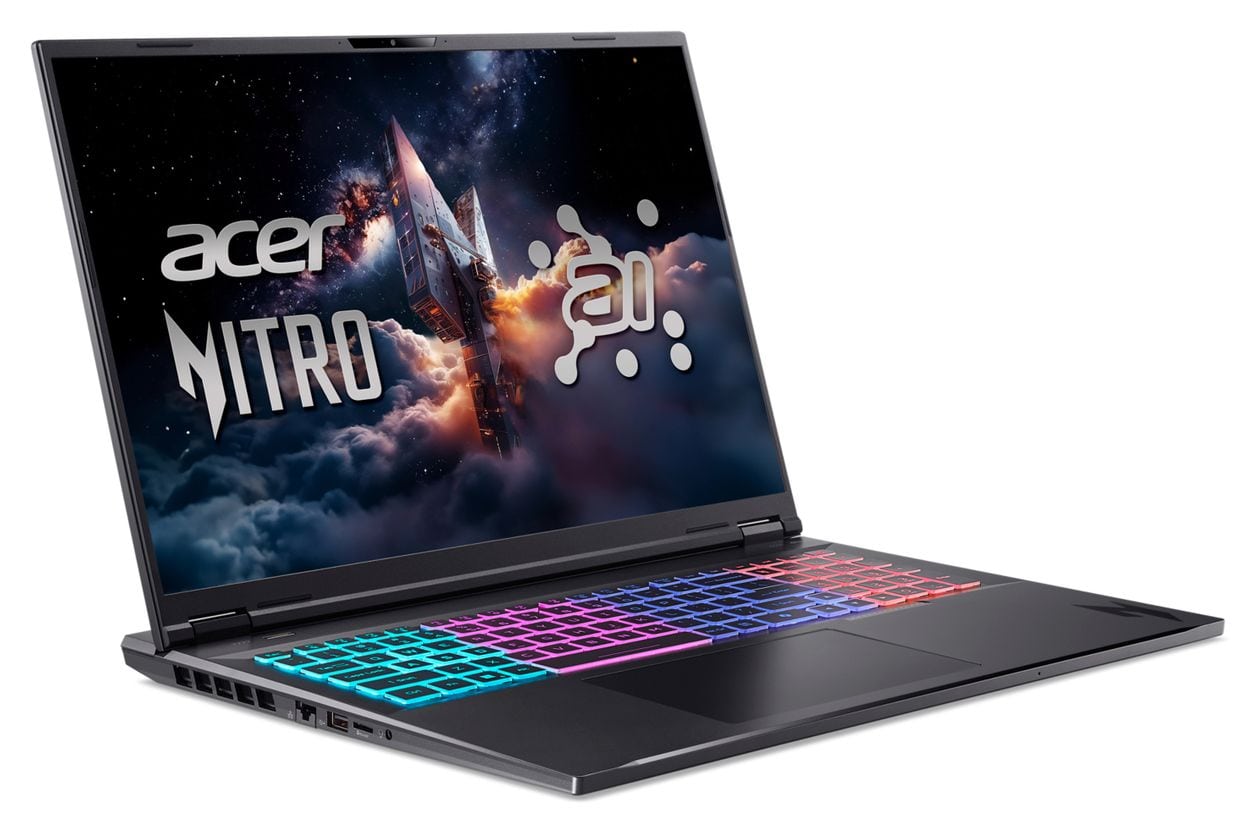 Nitro AI AN18-61-R5B0 WQXGA Notebook 45,7 cm (18 Zoll) 16 GB RAM 1 TB SSD Windows 11 Home AMD Ryzen 7 NVIDIA GeForce RTX 5070  (Schwarz) 