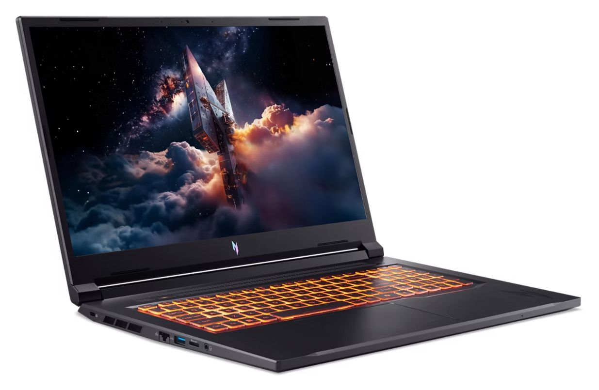 Nitro V17 AI ANV17-41-R55T Full HD Notebook 43,9 cm (17.3 Zoll) 1920 x 1080 Pixel 16 GB Ram 1 TB SSD Windows 11 Home AMD Ryzen 7 max. 5,1 GHz NVIDIA GeForce RTX 5070  (Schwarz) 
