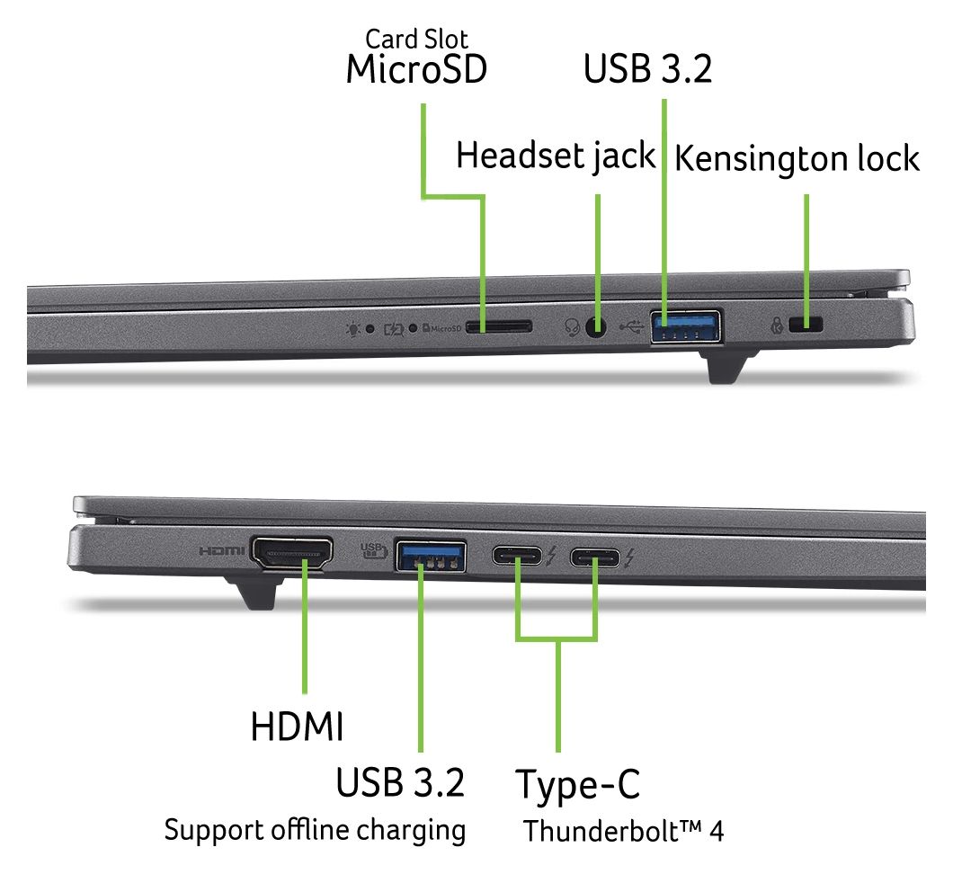 Notebook Aspire 16 AI A16-52M A16-52M-55DS 