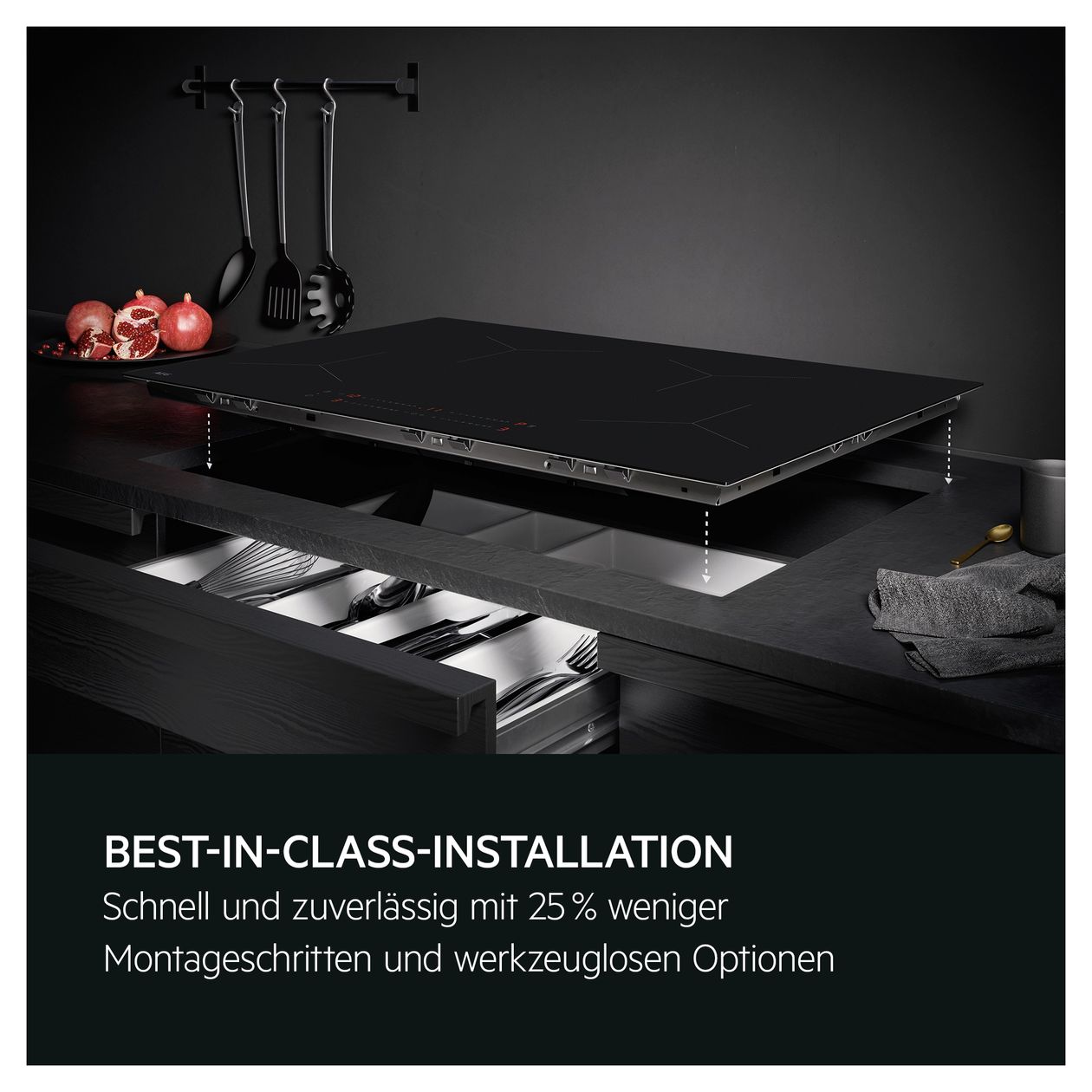 Serie 5000 TO84IA0FIT autarkes 80 cm Induktionskochfeld 4 Kochzonen 
