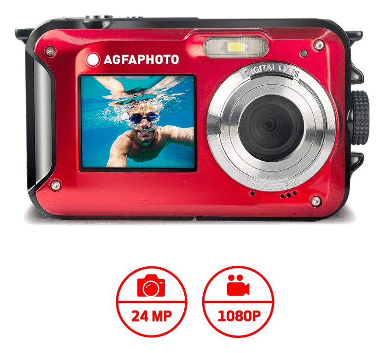 Realishot WP8000 Kit 24 MP  Kompaktkamera  (Rot) 