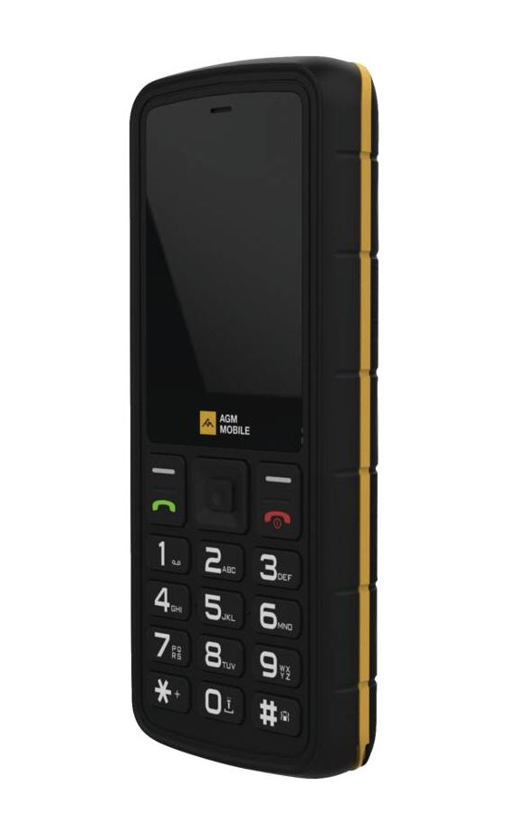 M9F Floating 4G Smartphone 6,1 cm (2.4 Zoll 2 MP Dual Sim  (Schwarz, Orange) 