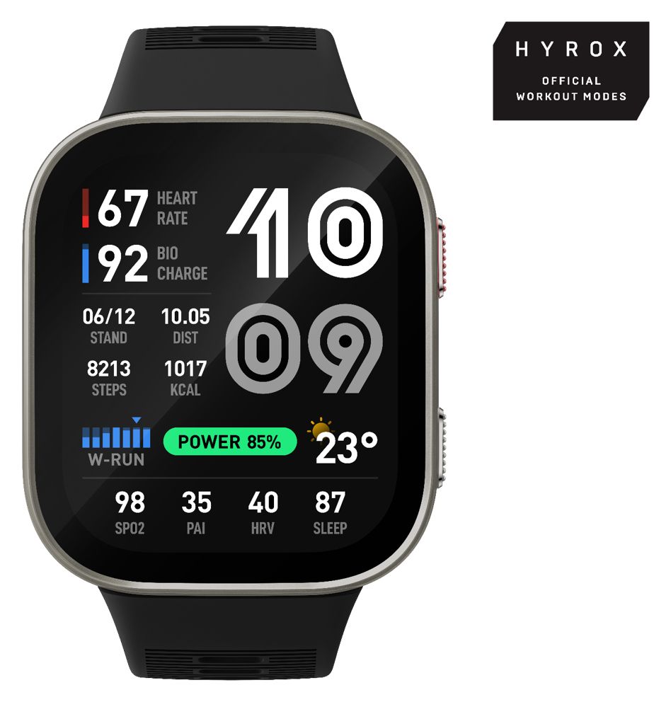 Bip Max Digital  Smartwatch Rechteckig 324 ppi  (Silber) 