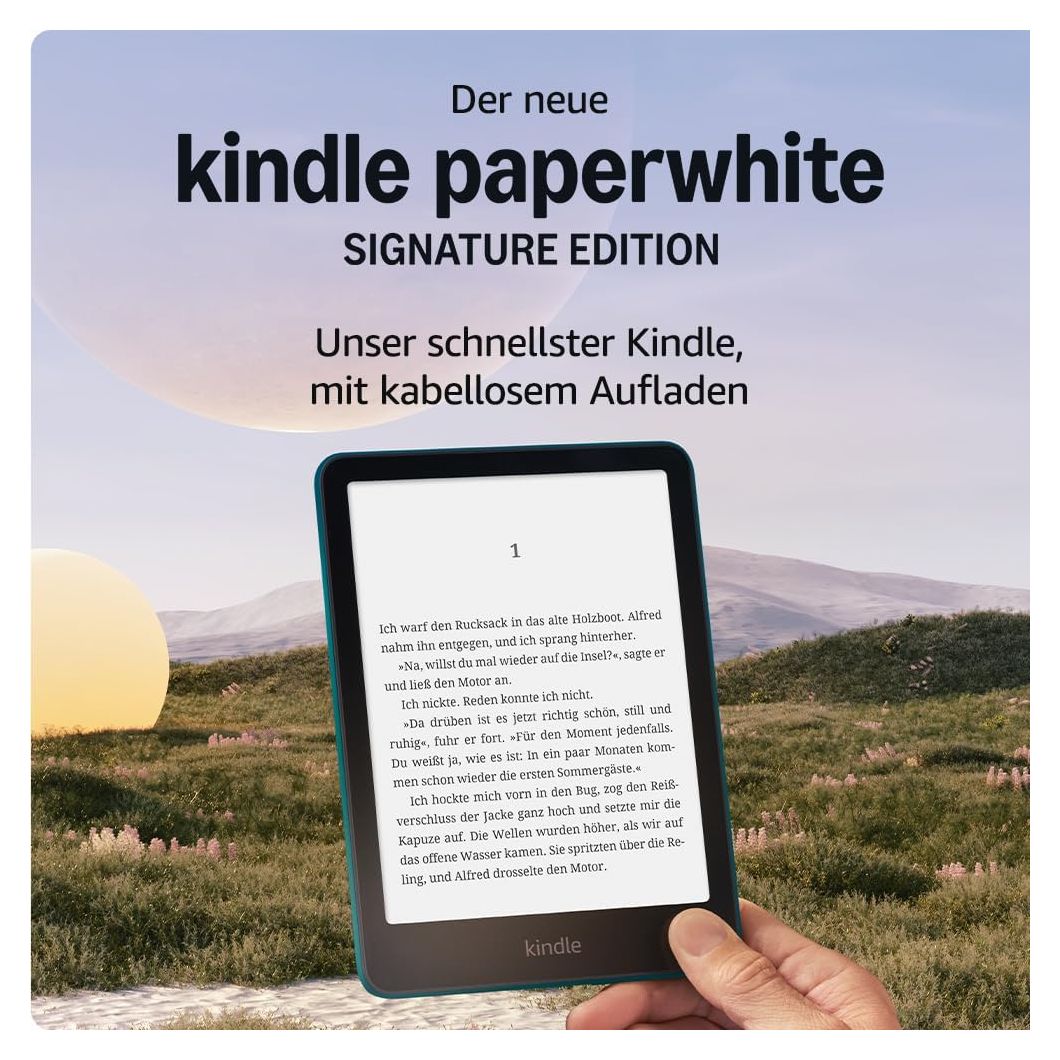 Kindle Paperwhite Signature Edition E-Reader 17,8 cm (7 Zoll) 32 GB  (Grün, Metallisch) 