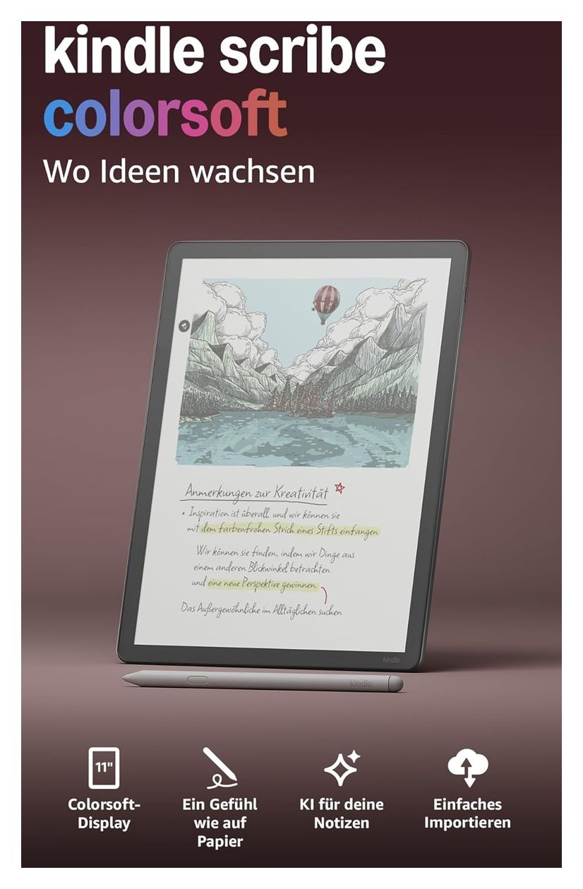 Kindle Scribe Colorsoft E-Reader 27,9 cm (11 Zoll) 64 GB  (Graphit) 