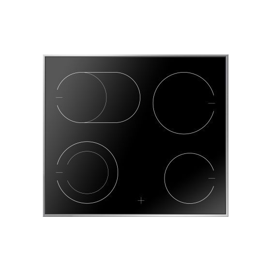 EC742100E herdgebundenes 60 cm Glaskeramik Kochfeld/Herdplatte 4 Zone(n) 