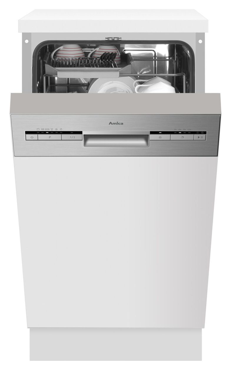 EGSP560911E 45 cm Geschirrspüler teilintegriert (ohne Front) Leise 10 Maßgedecke aquaStop Funktion 