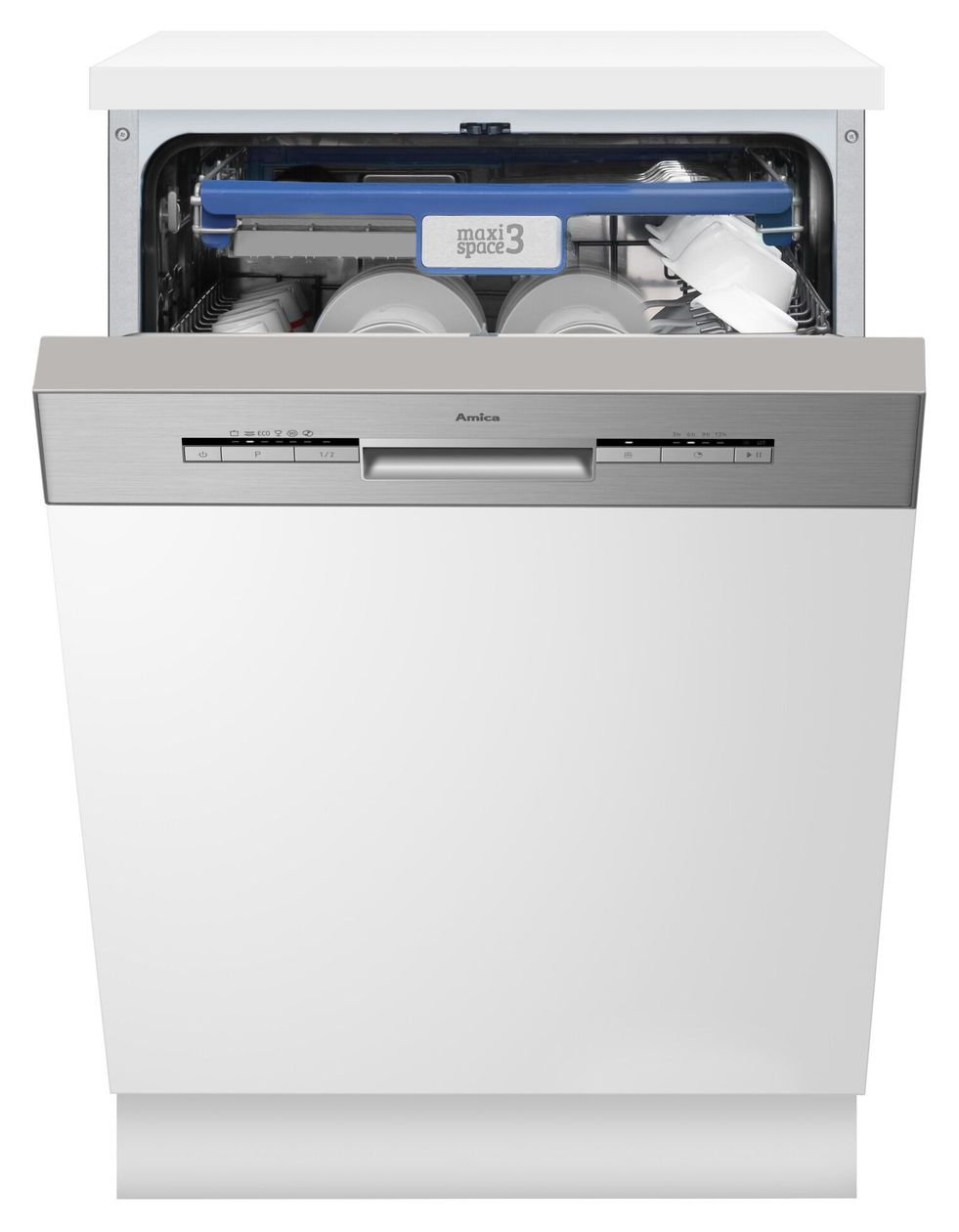 EGSP574100E 60 cm Geschirrspüler teilintegriert (ohne Front) Leise 14 Maßgedecke aquaStop Funktion 