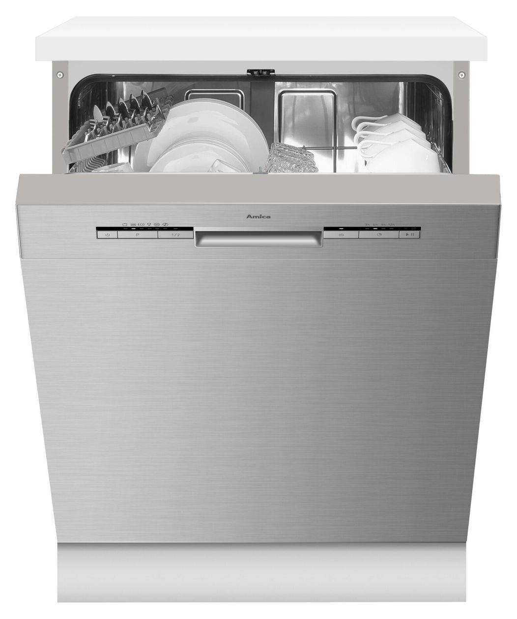 EGSPU513911E 60 cm Geschirrspüler teilintegriert (ohne Front) Leise 13 Maßgedecke aquaStop Funktion 