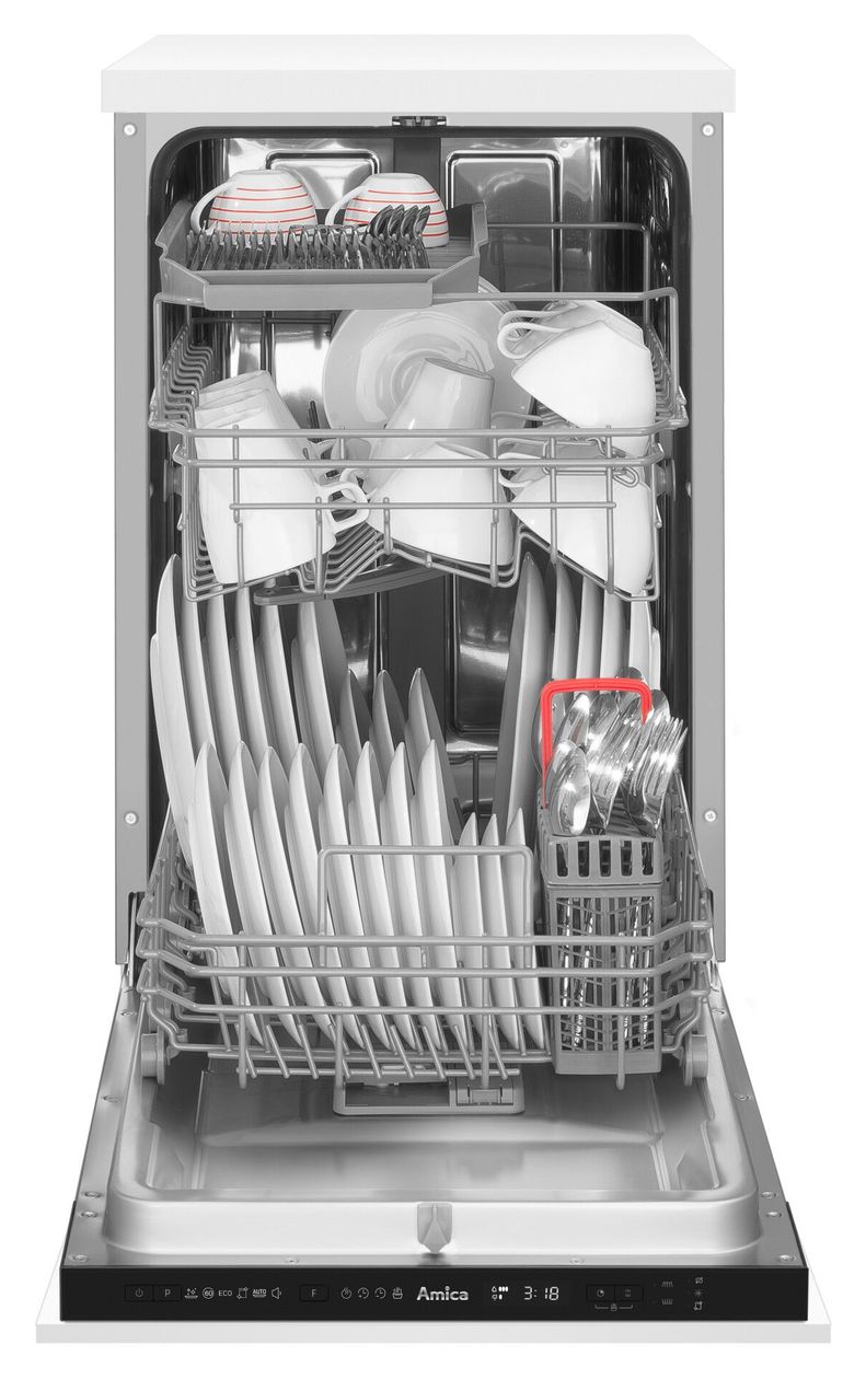 EGSPV586901 45 cm Geschirrspüler vollintegriert (ohne Front) Sehr leise 10 Maßgedecke aquaStop Funktion 