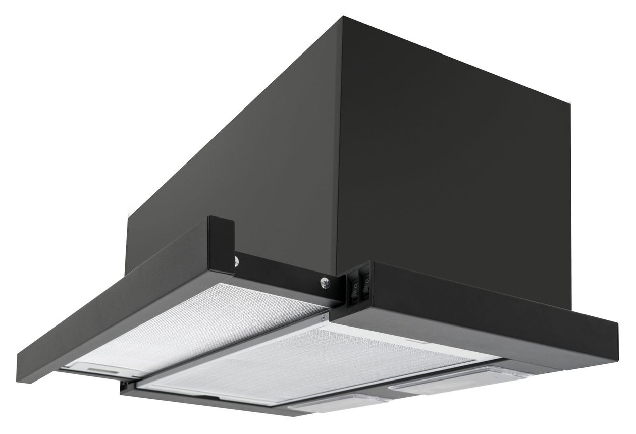 FH664301S Abluft/Umluft Dunstabzugshaube/Esse Einbau 60 cm (Schwarz) 