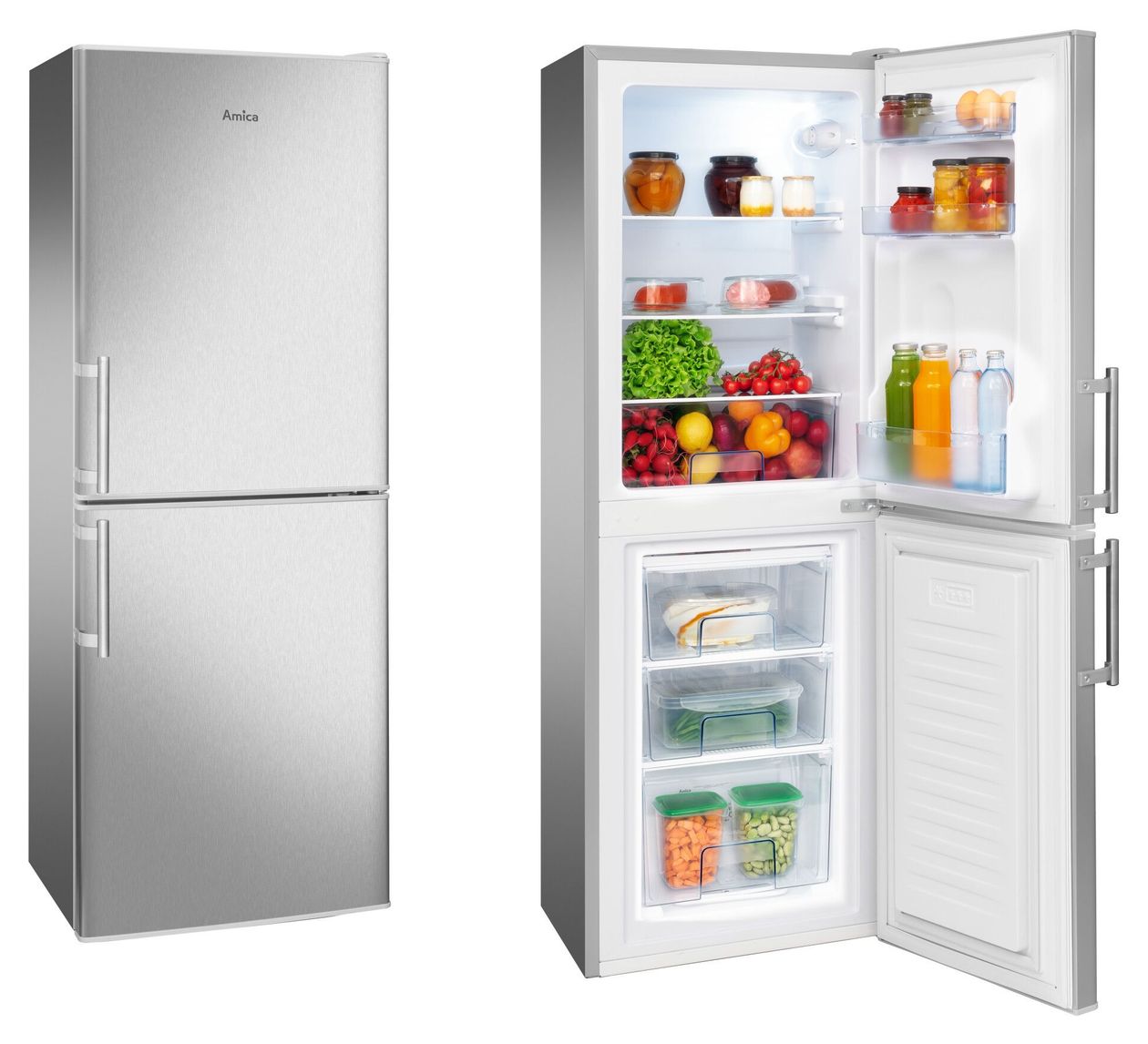 KGC384110E 93 l / 45 l Kühl-Gefrierkombi freistehend 118 kWh Jahr  (Edelstahl) 