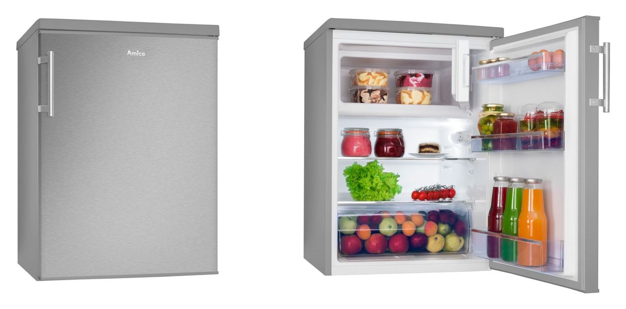 KS361115E 136 l / 117 l Tischkühlschrank EEK: D 118 kWh Jahr  (Edelstahl) 