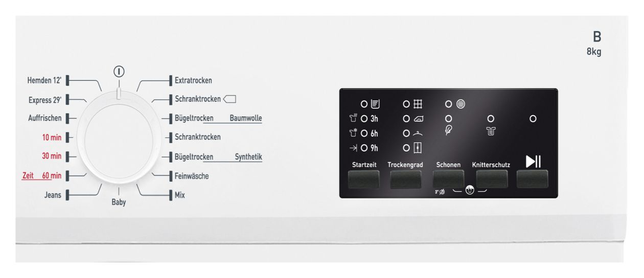 WTK487030 Kondensations Trockner Frontlader 