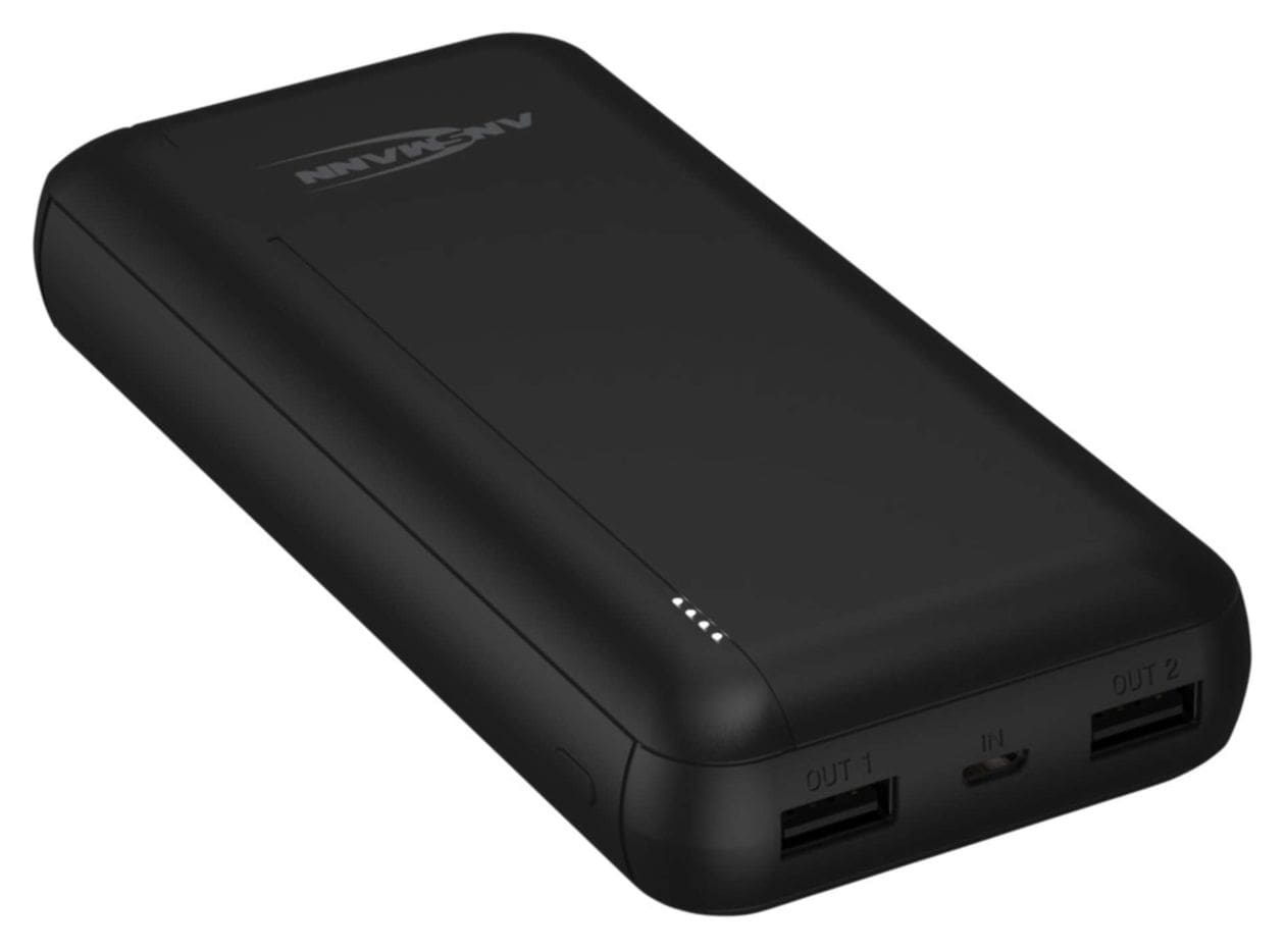 PB212 20000 mAh Powerbank Micro-USB + USB Type-C  (Schwarz) 
