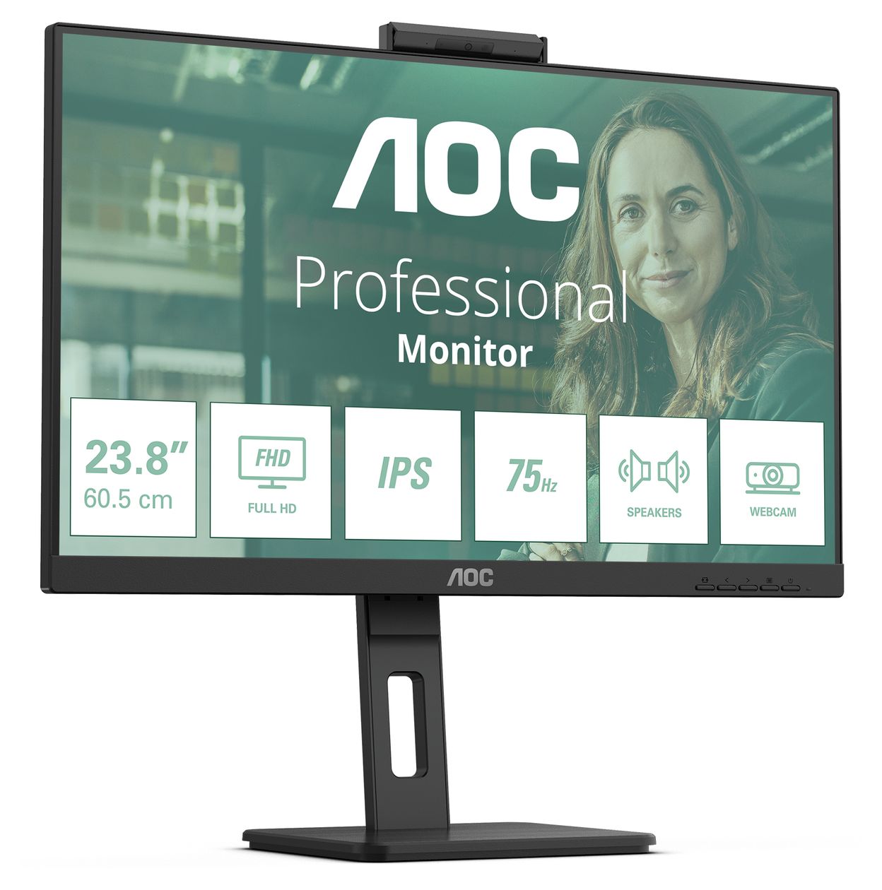 24P3QW Full HD Monitor 60,5 cm (23.8 Zoll) 16:9 4 ms 300 cd/m²  (Schwarz) 