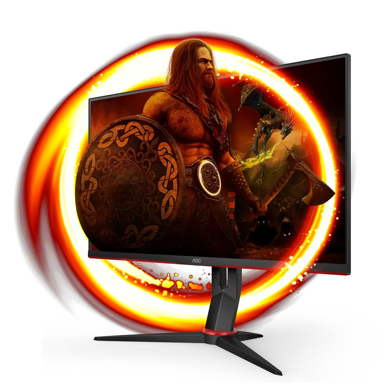 27G2SU Full HD Monitor 68,6 cm (27 Zoll) 16:9 4 ms 350 cd/m²  (Schwarz/Rot) 