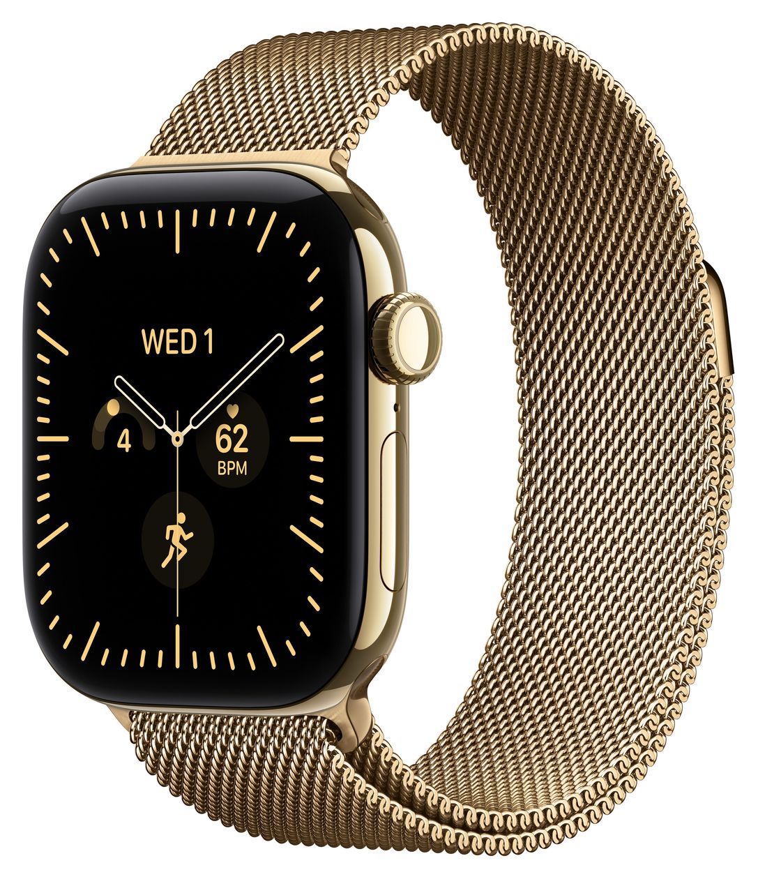 40 mm Milanaise Armband Brillantgold 