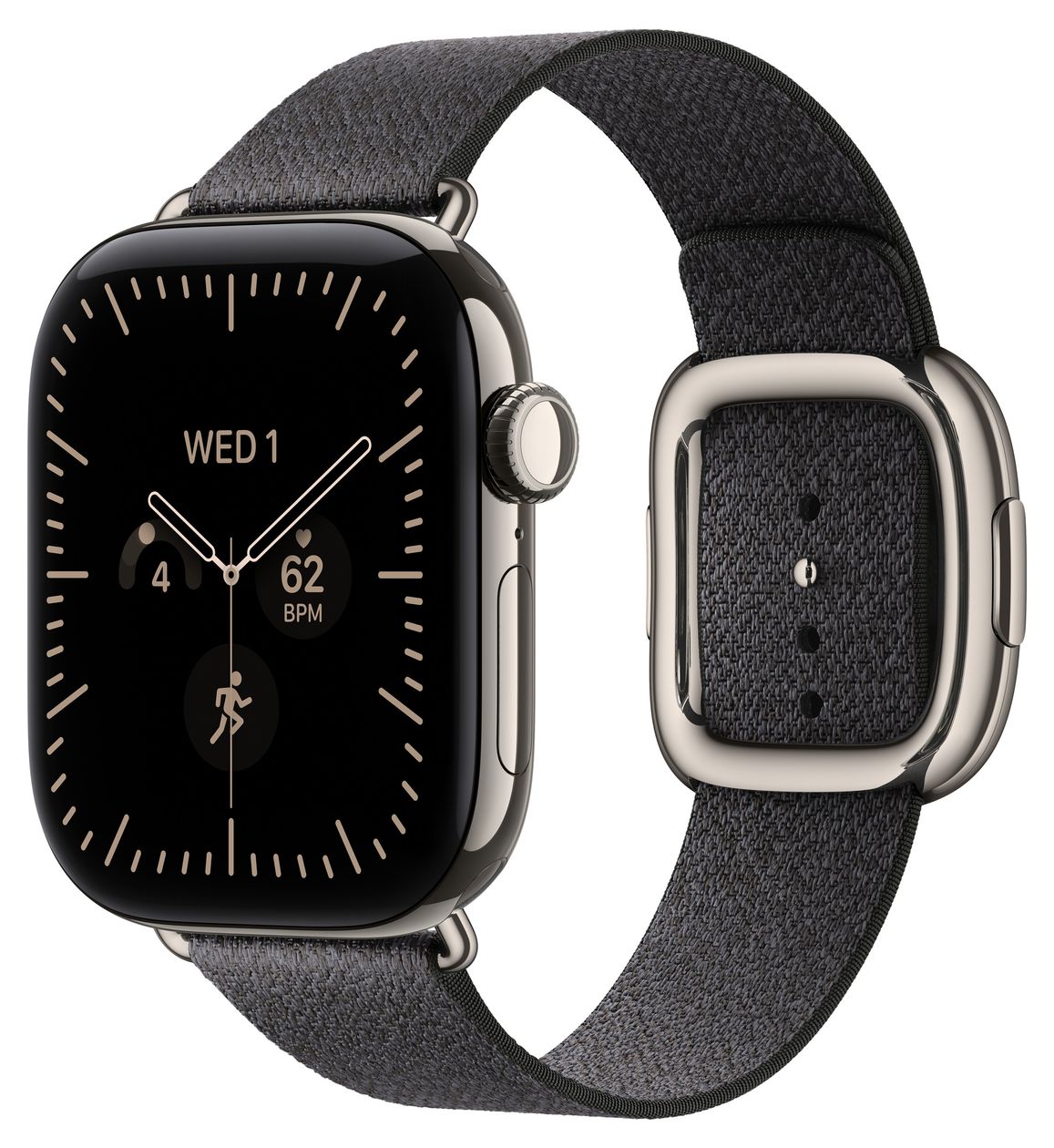 42 mm Armband mit Moderner Schließe Navyblau - Medium 