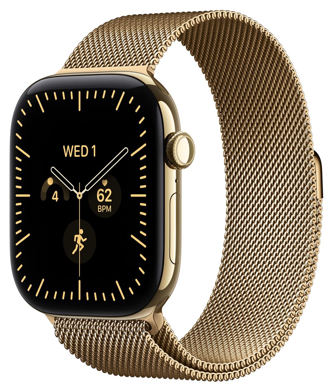 46 mm Milanaise Armband Brillantgold - M/L 