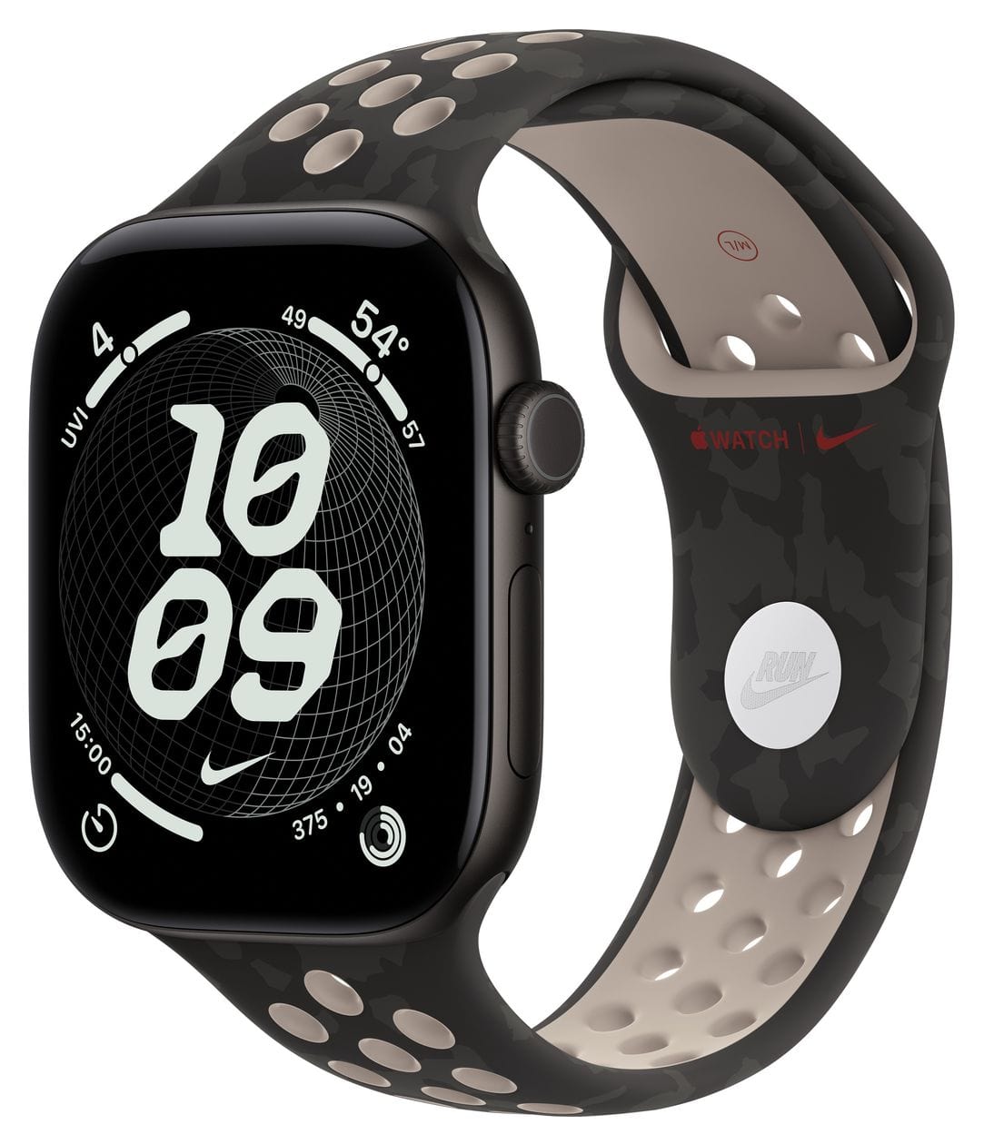 46 mm Nike Sportarmband After Dark Black - S/M 