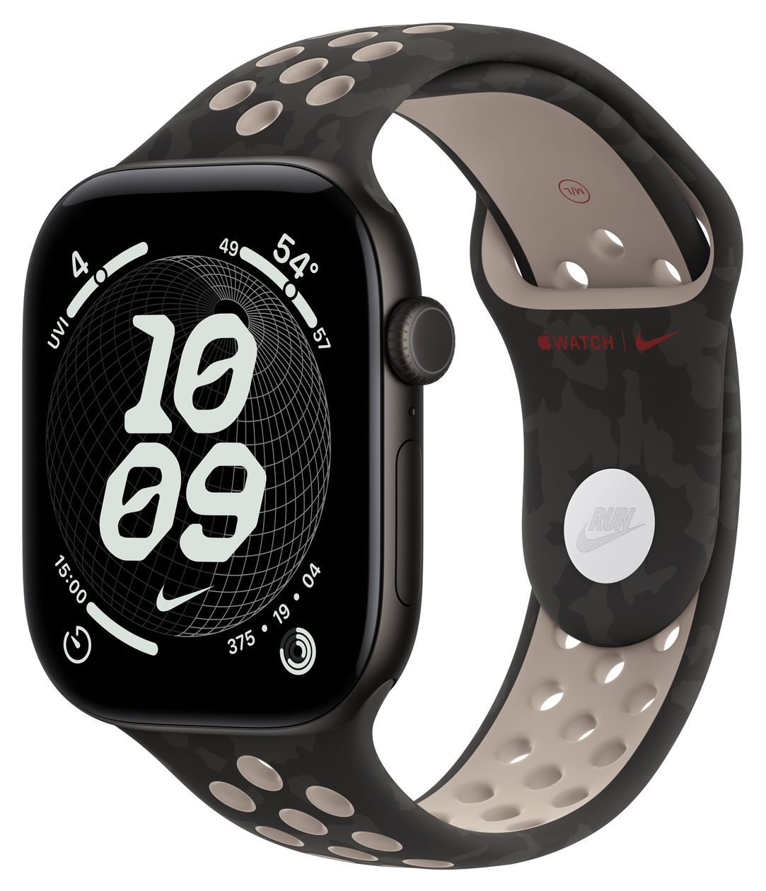 46 mm Nike Sportarmband After Dark Black - M/L 