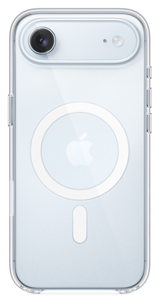 Case mit MagSafe Cover für Apple iPhone Air (Durchscheinend, Weiß) 