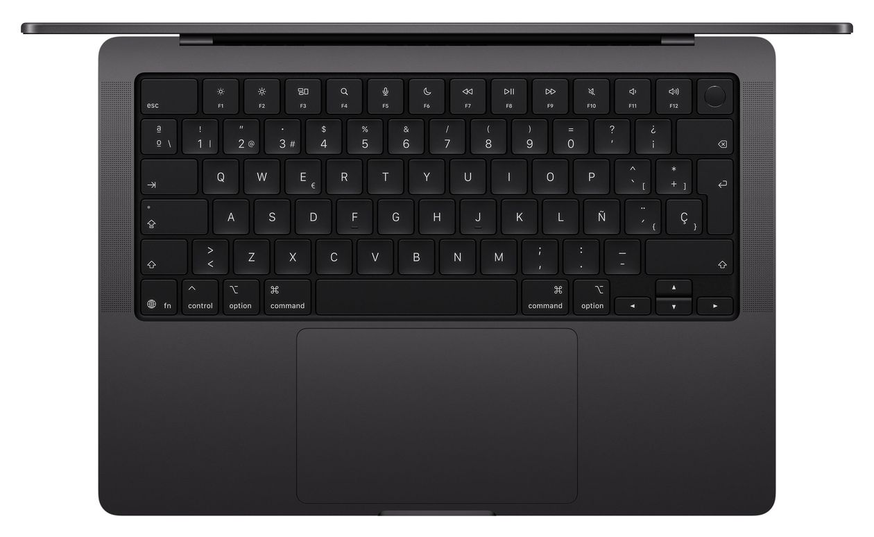 MacBook Pro Notebook 36,1 cm (14.2 Zoll) 16 GB RAM 1 TB SSD macOS Golden Gate Apple M  (Schwarz) 