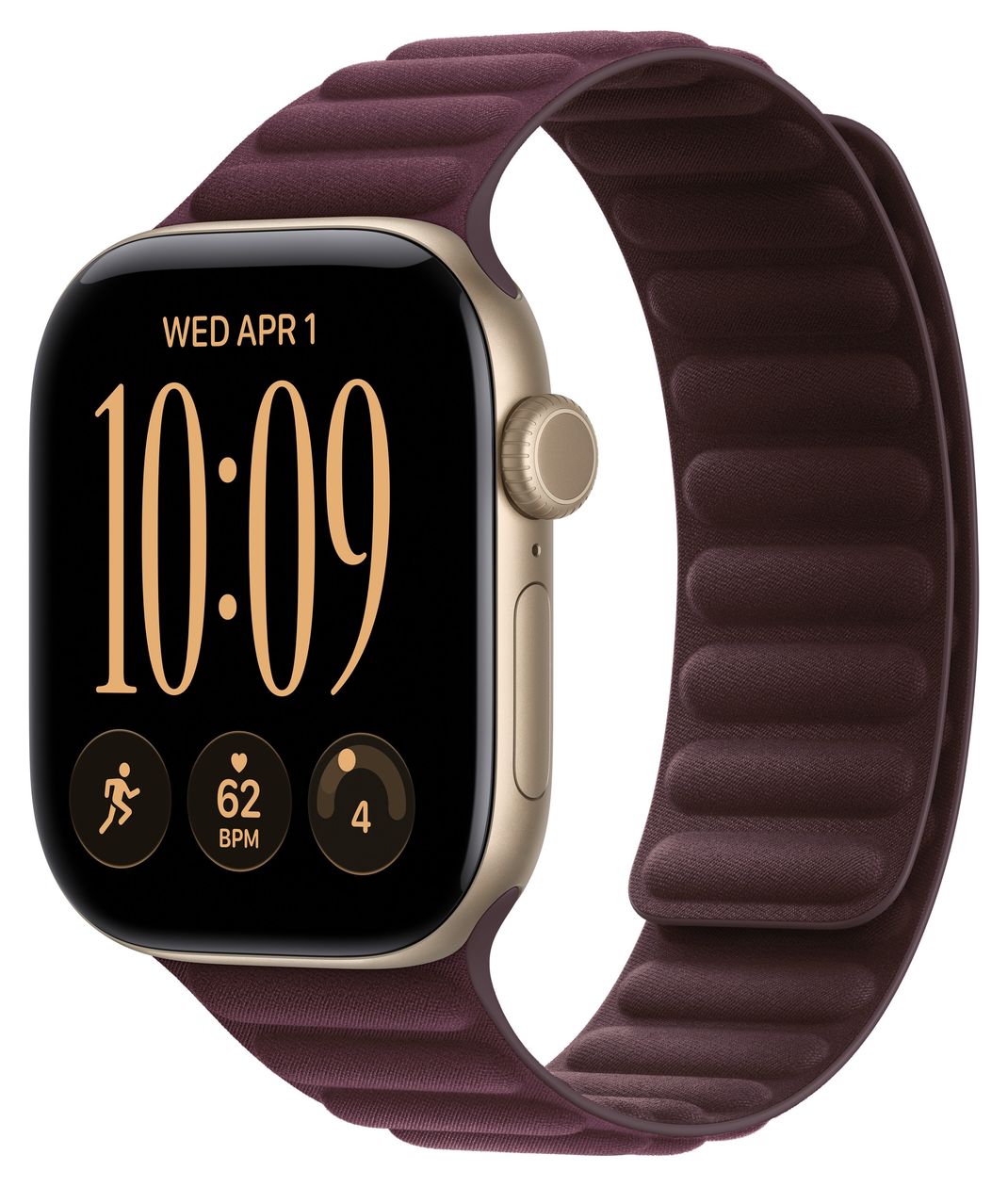 Magnetverschluss Armband M/L Watch 42 mm  (Burgund) 