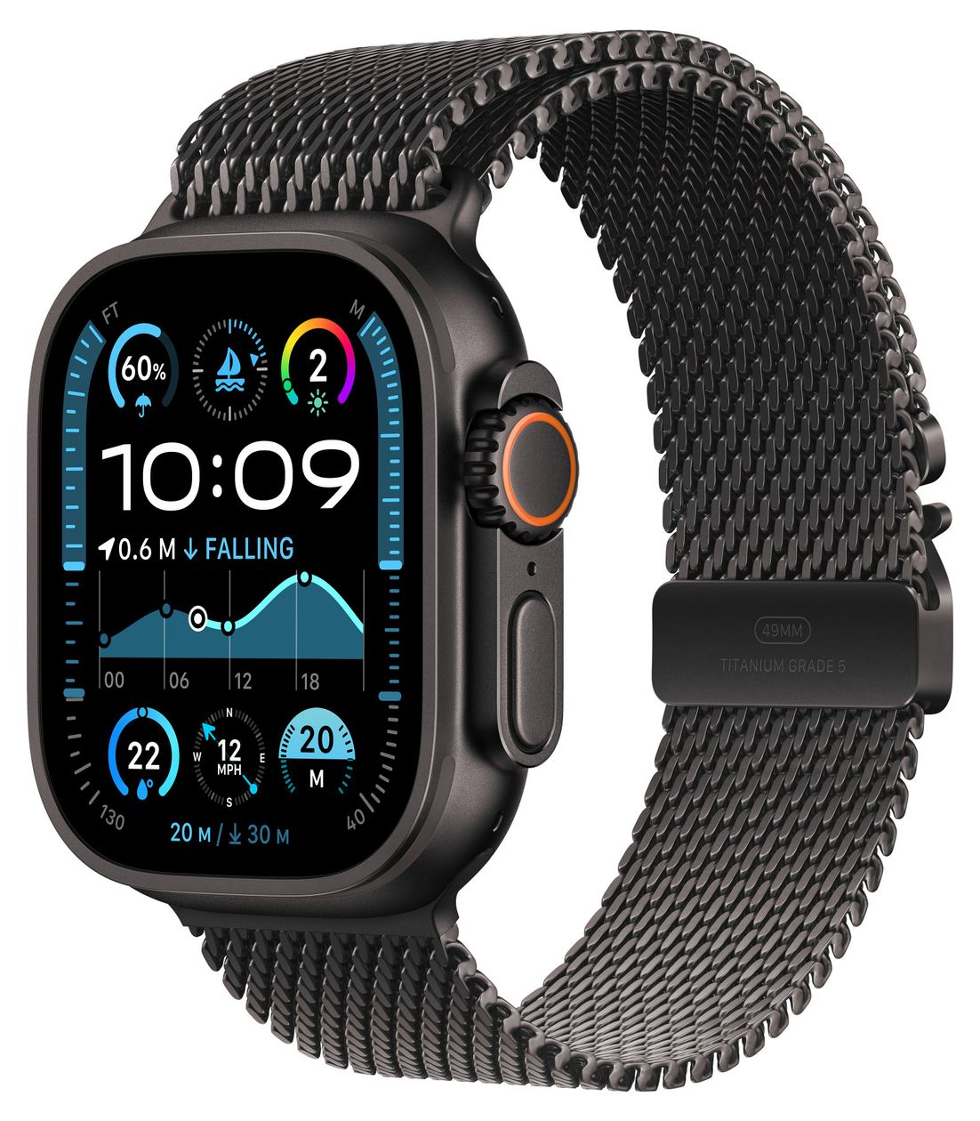 MXKF3ZM/A Armband S Apple Watch Models 44mm 45mm 46mm 49mm  (Schwarz) 