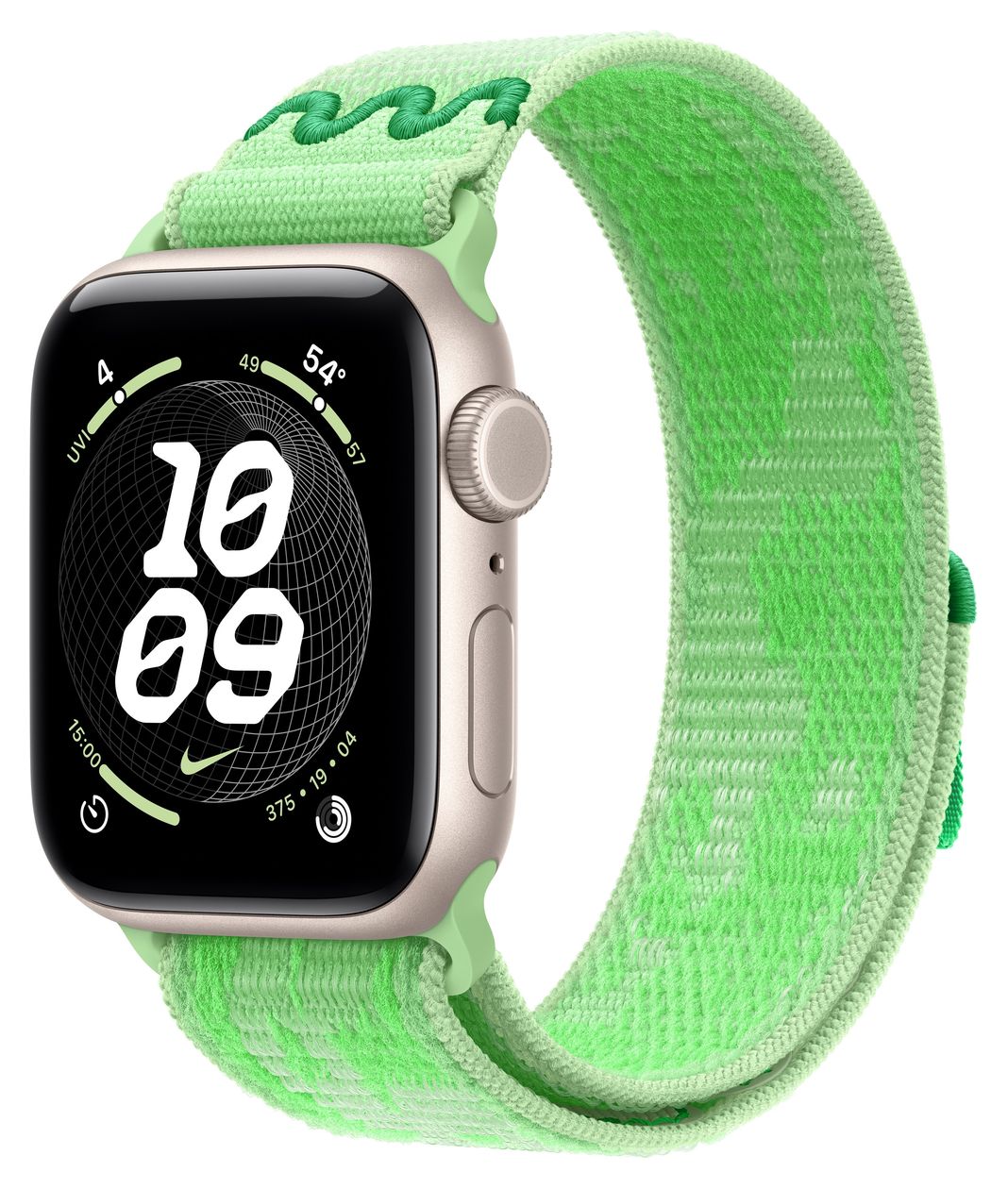 Nike Sport Loop Armband  Watch 38mm / 40mm / 41mm  (Grün) 