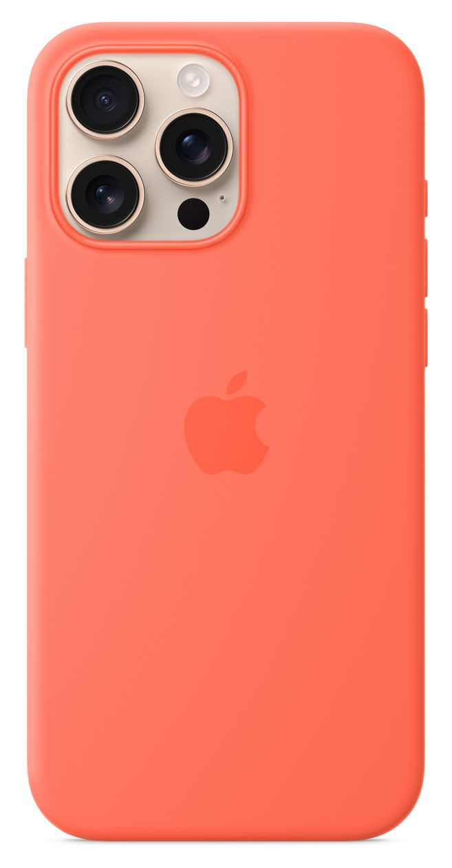 Silikon Case mit MagSafe Cover für Apple iPhone 16 Pro Max  (Orange) 