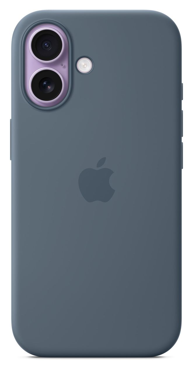 Silikon Case mit MagSafe Cover für Apple iPhone 17  (Blau) 