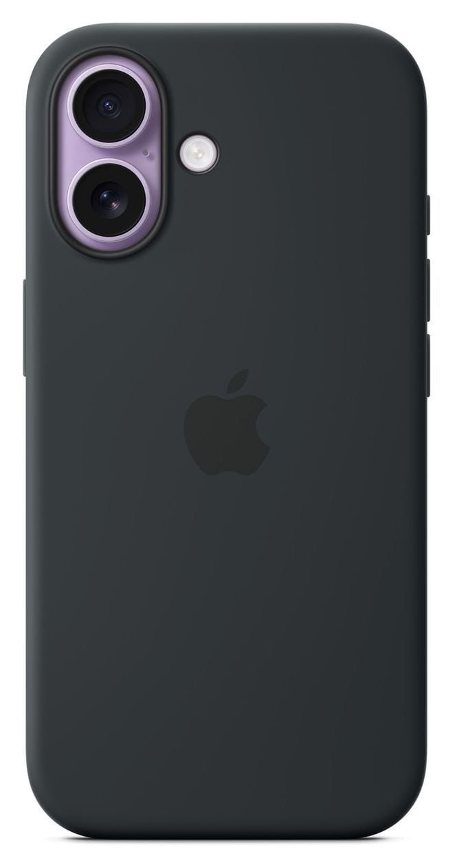 Silikon Case mit MagSafe Cover für Apple iPhone 17  (Schwarz) 