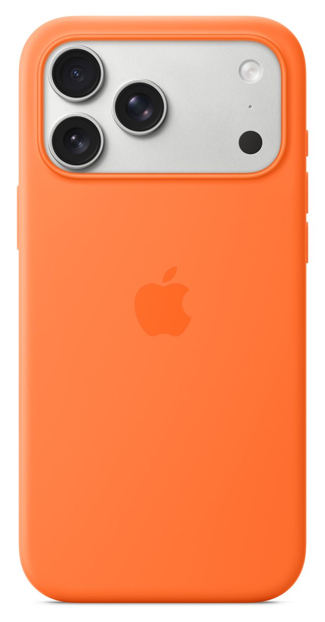 Silikon Case mit MagSafe Cover für Apple iPhone 17 Pro Max  (Orange) 