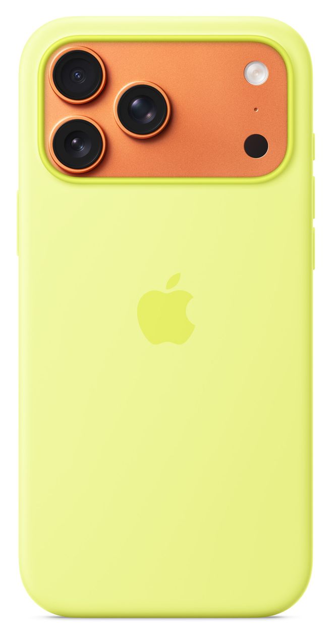 Silikon Case mit MagSafe Cover für Apple iPhone 17 Pro Max  (Gelb) 