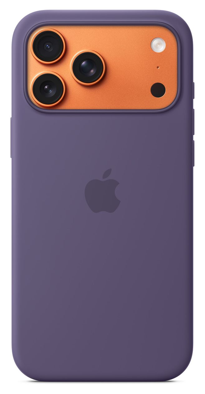 Silikon Case mit MagSafe Cover für Apple iPhone 17 Pro Max  (Violett) 
