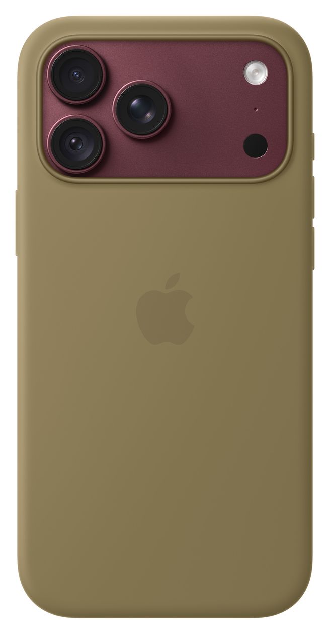 Silikon Case mit MagSafe Cover für Apple iPhone 18 Pro Max  (Olive) 