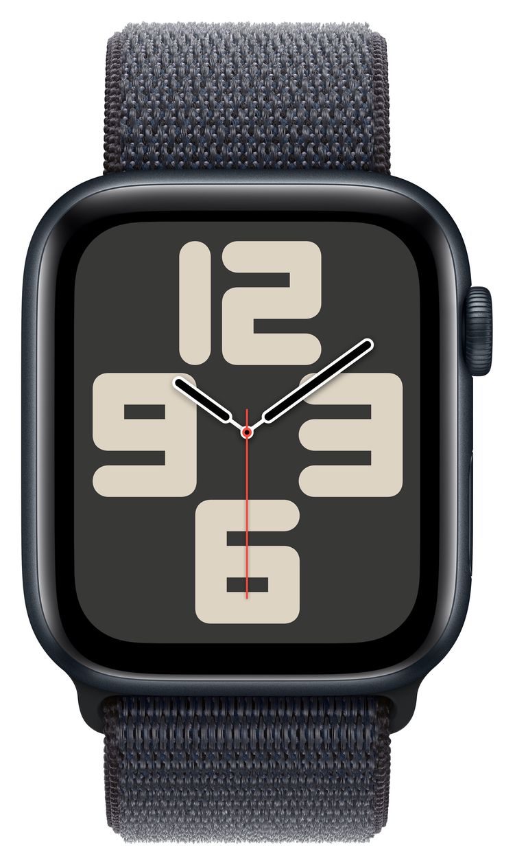 Watch SE Digital 44 mm  Smartwatch Rechteckig 18 h 326 ppi 4G  (Schwarz) 