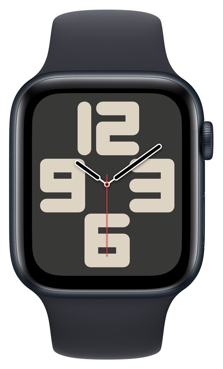 Watch SE (2024) Digital 44 mm M/L Smartwatch Rechteckig 18 h  (Schwarz) 